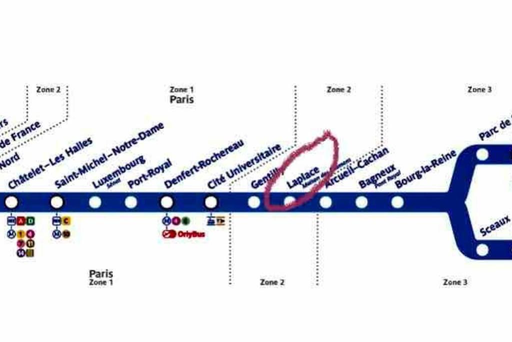 Beau T3 A Arcueil A 3 Min Rer B « Laplace » 외부 사진