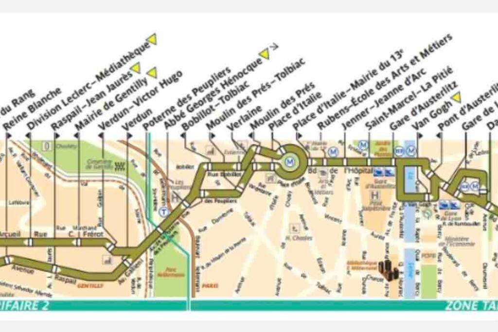 Beau T3 A Arcueil A 3 Min Rer B « Laplace » 외부 사진